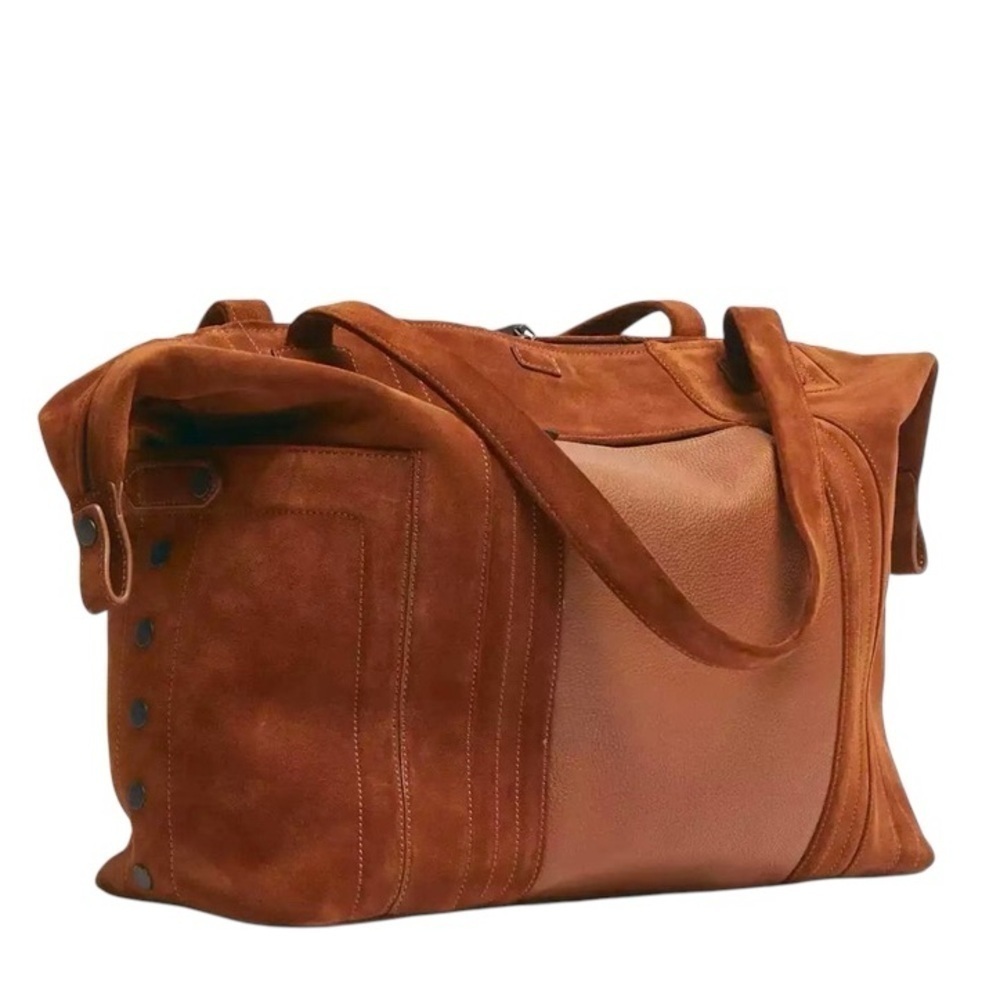 Hammitt Otis Weekender Mahogany Suede and Bronze - Picture 5 of 11